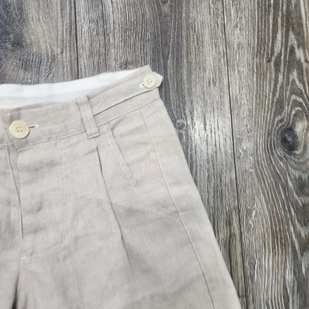CP Shades Linen Cotton Blend High Waist Shorts size XS
